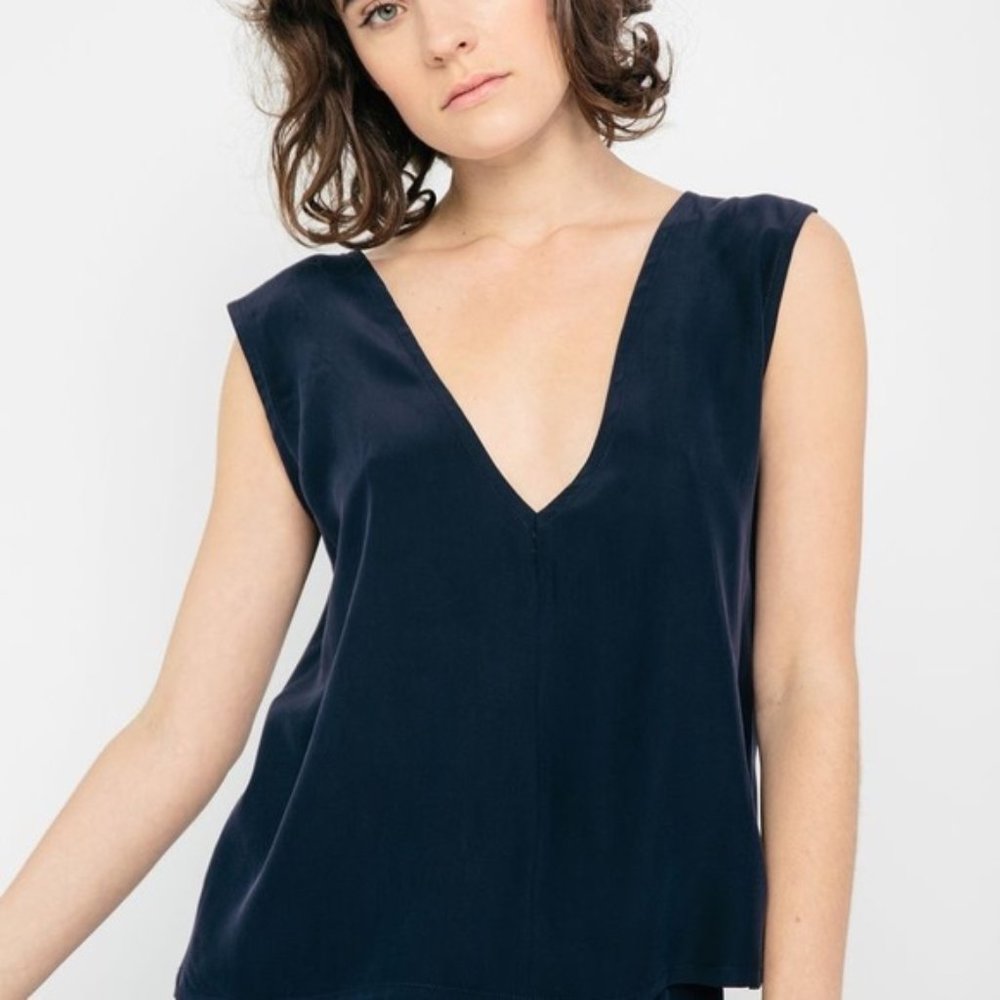Elizabeth Suzann Marlena Top in Silk (Reversible)